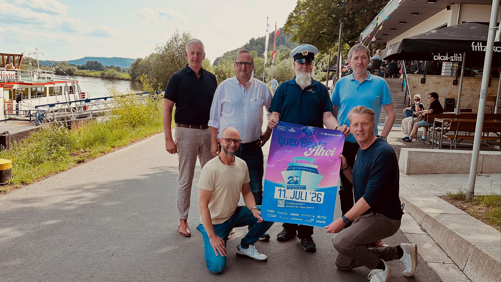 „QuerBeatz Ahoi 2026“ kehrt auf die Weser zurück und lädt zur schwimmenden Party in Höxter ein